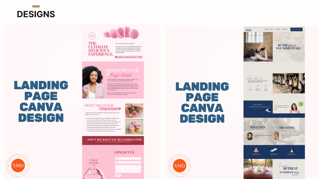landing page design