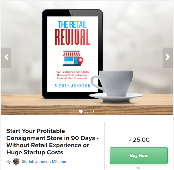 retail ebook sales page